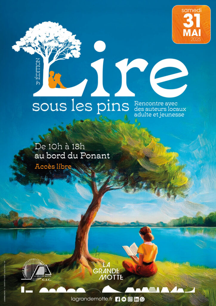 Lire sous les pins evenement culturel autour de la lecture et des livres à La Grande Motte